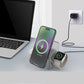 Station de charge rapide sans fil Qi2 portable 25 W et station de charge magnétique pliable 3 en 1 de 30 W (modèle 2026)
